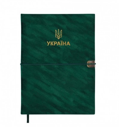 Ежедневник датированный 2026 PATRIOT VELOUR BM.21133-04, A5, зеленый, искусственная кожа