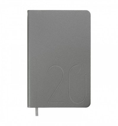 Ежедневник датированный 2026 STEEL BM.2517-24, A6, серебро, искусственная кожа