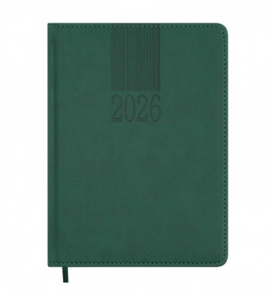 Ежедневник датированный 2026 CODE BM.2142-04, A5, зеленый, искусственная кожа/поролон