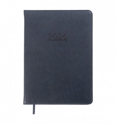 Ежедневник датированный 2026 PRIME BM.2196-01, A5, темно-синий, искусственная кожа/поролон