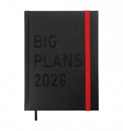Щоденник датований 2026 PLANS BM.21122-01, A5, чорний, бумвініл/поролон
