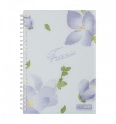 Зошит для записів ARABESKI BM.2587-26, А5, 80 арк., клітинка, пластикова обкладинка, бузковий