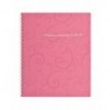 Зошит для нотаток BAROCCO BM.2419-610, В5, 80 арк., клітинка, пластикова обкладинка, рожевий
