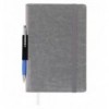 Блокнот деловой CODE BM.295215-09, L2U, А5, 96 л., линия, серый, иск.кожа