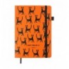 Блокнот деловой RELAX BM.295001-11, А5, 96л, чистый, искусственная кожа, оранжевый