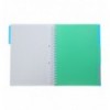 Тетрадь на пружине BRIGHT BM.24345912-02, А4, 120 л, клетка, 3 разделителя, синий