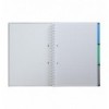 Тетрадь на пружине CLASSIC BM.24345911-01, А4, 120 л, клетка, 3 разделителя, черный