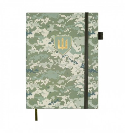 Щоденник недатований MILITARY BM.20700-15, A5, світло-зелений, штуч.шкіра, 336 стор