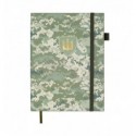 Щоденник недатований MILITARY BM.20700-15, A5, світло-зелений, штуч.шкіра, 336 стор