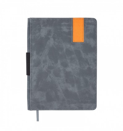 Дневник недатированный VERONA BM.20150-09, A5, серый, иск. кожа/поролон, 336 стр.