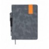 Дневник недатированный VERONA BM.20150-09, A5, серый, иск. кожа/поролон, 336 стр.