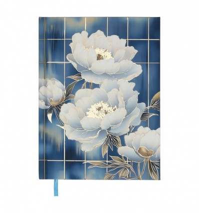 Дневник недатированный полиграфический PEONY BM.20170-14, A5, голубой, 336 стр.