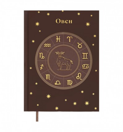 Дневник недатированный полиграфический ZODIAK BM.20670-19, A5, темно-коричневый, 336 стр.