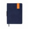 Щоденник недатований VERONA BM.20150-02, A5, синій, штуч. шкіра/поролон, 336 стор
