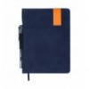 Дневник недатированный VERONA BM.20150-02, A5, синий, иск. кожа/поролон, 336 стр.