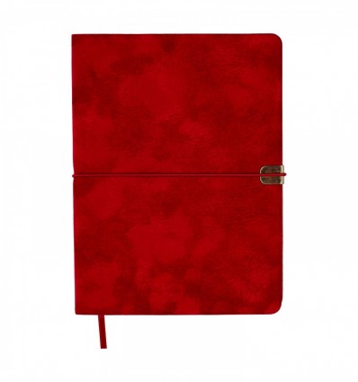 Дневник недатированный VELOUR BM.20770-05, A5, красный, иск.кожа, 336 стр.