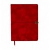 Щоденник недатований VELOUR BM.20770-05, A5, червоний, штуч.шкіра, 336 стор