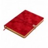 Дневник недатированный VELOUR BM.20770-05, A5, красный, иск.кожа, 336 стр.