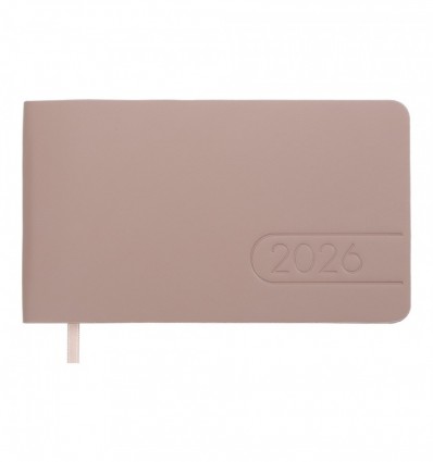Щотижневик датов. 2026 кишеньк. LIGHT MORANDI BM.2910-40, 153х87, какао, штуч. шкіра
