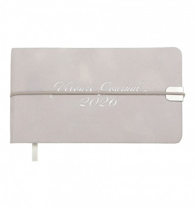 Щотижневик датов. 2026 кишеньк. VELOUR BM.2902-20, 153х87, світло-сірий, штуч. шкіра