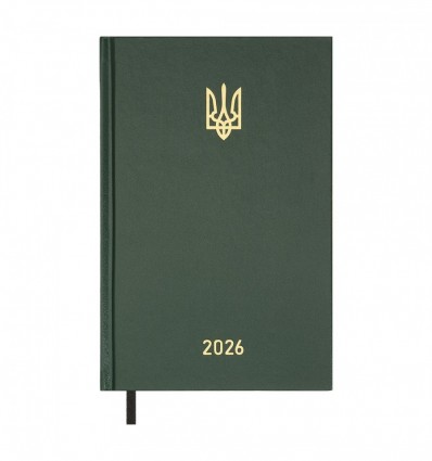 Дневник датов. 2026 AIRY BM.21165-04, A5, зеленый, бумвинил