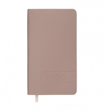 Еженедельник датов. 2026 карман. LIGHT MORANDI BM.2898-40, 85х153, какао, иск. кожа