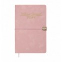 Щотижневик датов. 2026 VELOUR BM.2710-10, A5, рожевий, штуч.шкіра