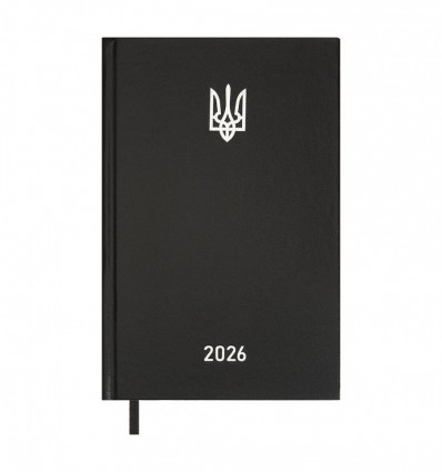 Щоденник датов. 2026 AIRY BM.21165-01, A5, чорний, бумвініл