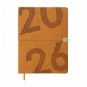 Щоденник датов. 2026 BEST BM.2126-28, A5, бежевий, штуч.шкіра