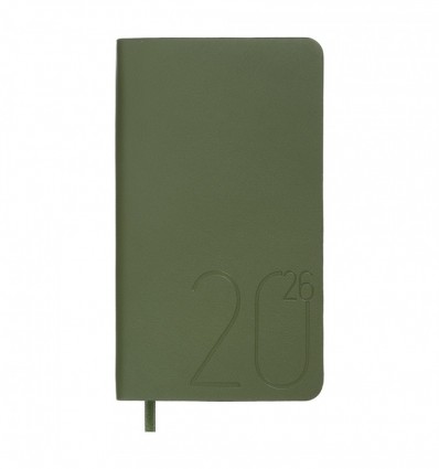 Еженедельник датов. 2026 карман. MORANDI STYLE BM.2897-04, 85х153, зеленый, иск. кожа