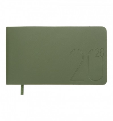 Щотижневик датов. 2026 кишеньк.MORANDI STYLE BM.2909-04, 153х87, зелений , штуч. шкіра