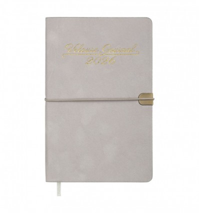 Еженедельник датов. 2026 VELOUR BM.2710-20, A5, светло-серый, иск.кожа