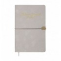 Щотижневик датов. 2026 VELOUR BM.2710-20, A5, світло-сірий, штуч.шкіра