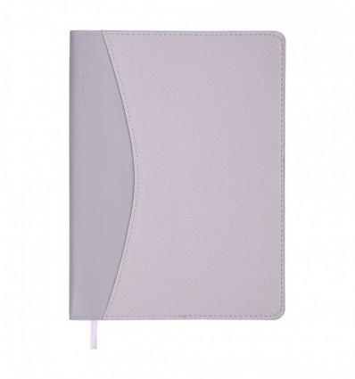 Щоденник датов. 2026 AURORA BM.21115-26, A5, бузковий, штуч.шкіра/поролон