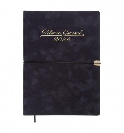 Ежедневник датированный 2026 VELOUR BM.2771-01, A4, черный, иск.кожа