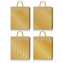 Пакет бумажный подарочный, L:31х42х12см, тиснение фольгой BM.200048