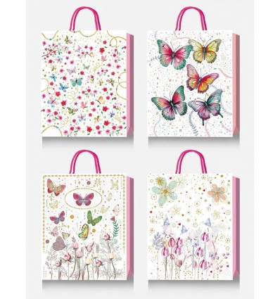 Пакет паперовий подарунковий, S:18х23х8см, тиснення фольгою BM.20007