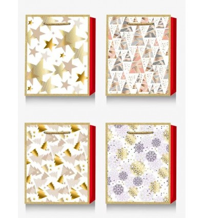 Пакет паперовий подарунковий, S:18х23х8см, тиснення фольгою BM.2000118