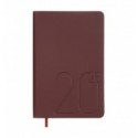 Щоденник датов. 2026 DARK MORANDI BM.2588-13, A6, темно-червоний, штуч.шкіра