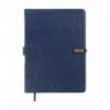 Щоденник датов. 2026 LEGEND BM.21149-02, A5, синій, штуч.шкіра