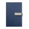Щоденник датов. 2026 LEGEND BM.21149-02, A5, синій, штуч.шкіра