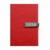 Щоденник датов. 2026 LEGEND BM.21149-05, A5, червоний, штуч.шкіра