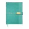 Щоденник датов. 2026 LEROY BM.21145-06, A5, бірюзовий, штуч.шкіра