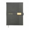 Дневник датов. 2026 LEROY BM.21145-09, A5, серый, иск.кожа