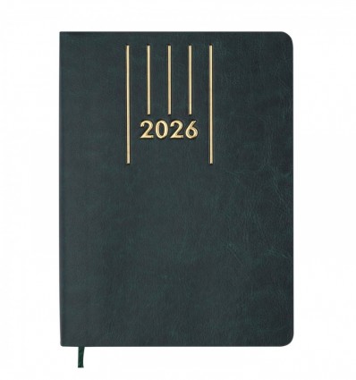 Дневник датов. 2026 MEMORY BM.21151-04, A5, зеленый, иск.кожа