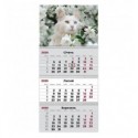 Календарь настенный квартальный 8803-26-15-A, 2026 г.,3 пр. Cats 3