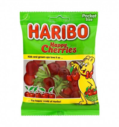 Цукерки желейні Haribo Happy Cherries неглазуровані 80г