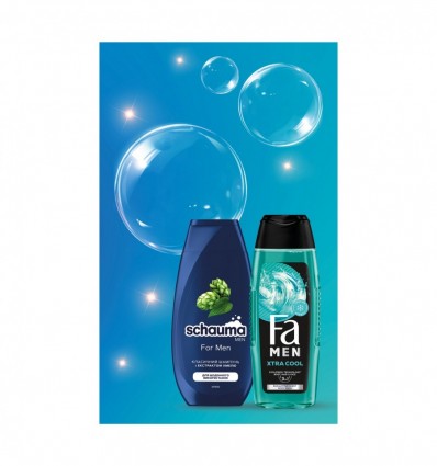 Шампунь Schauma For Men 0,25л + Гель для душу Fa Men 0,25л