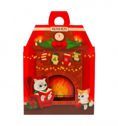 Набор подарочный Roshen Новогодний камин 665г.