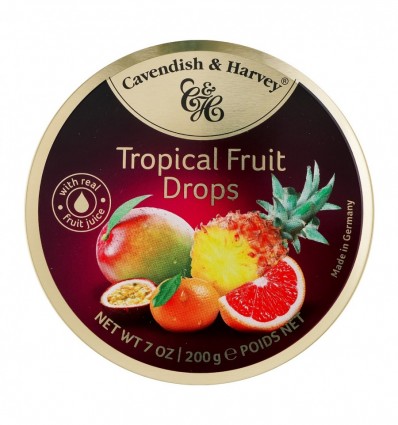 Карамель леденцовая Cavendish&Harvey Тропическое ассорти 200г